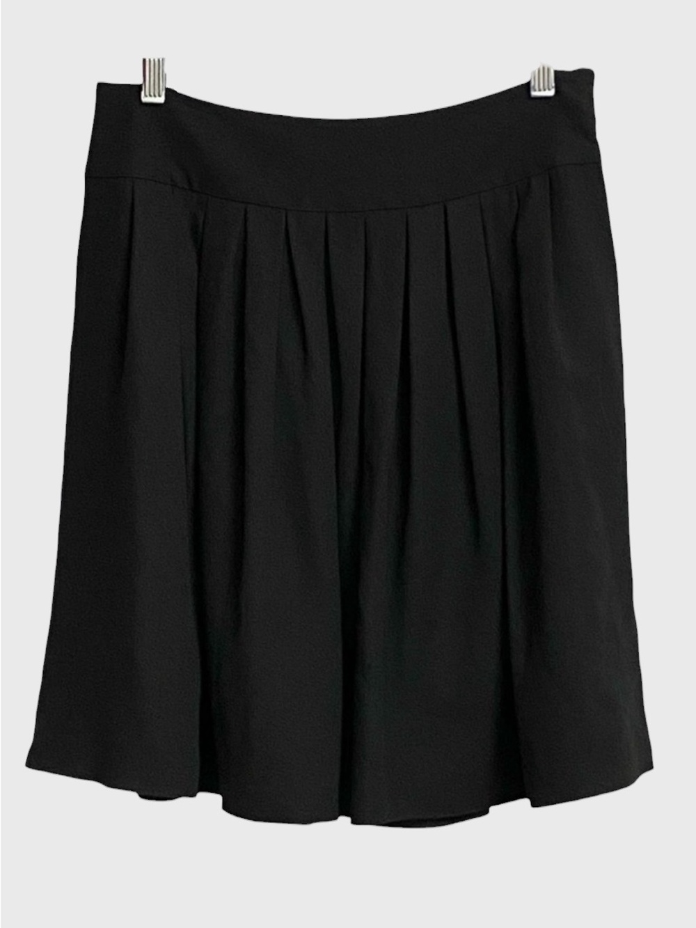 Tahari Women's Black Pleated Mini Skirt Size 4 Lined Preppy Academia Office Twee